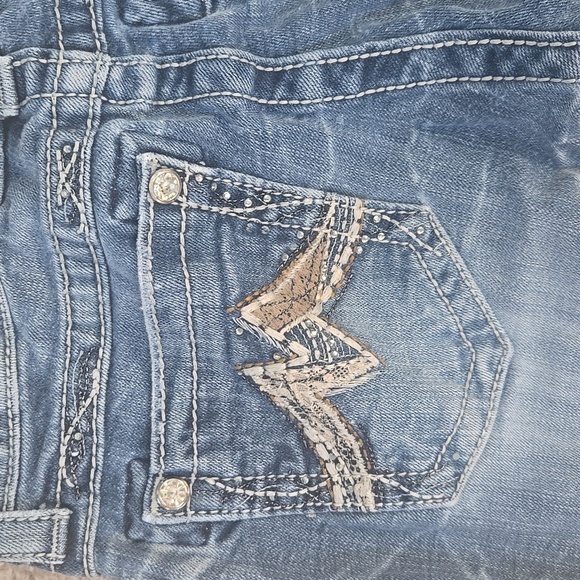 Miss Me Cuffed Skinny Jeans Size 26 - Picture 14 of 15